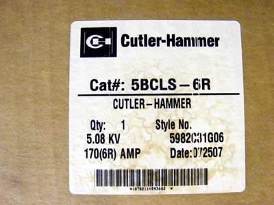 <B>Cutler-Hammer - </B>5BCLS-6R 5.08 KV Fuse